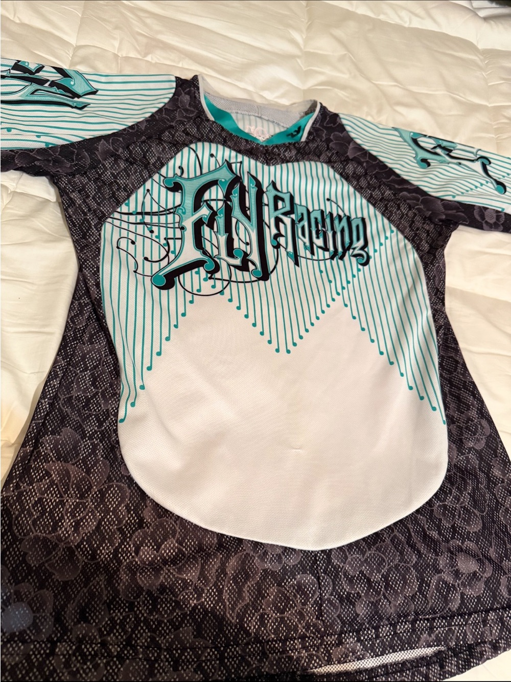 Fly Racing Teal & White Performance shirt & pants